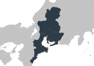 東海地方の地図